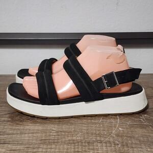 Ugg Lynnden Women's Size Slingback Strappy Platform Sandals Shoes Size 10 Black